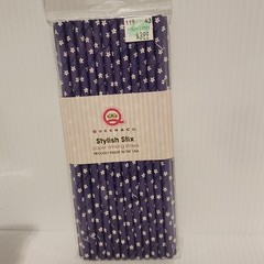 Queen & Co Crafting STYLISH STIX Paper Drinking Straws-8 Packs -200 Straws