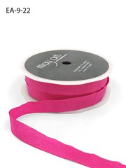 May Arts – 1/2 Inch Wrinkled Faux Silk Ribbon with Cut Edge, Fuchsia, EA22