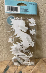 New Jolee’s Boutique Dragon Poseable Flexible Dimensional Sticker 7 Inch Tall