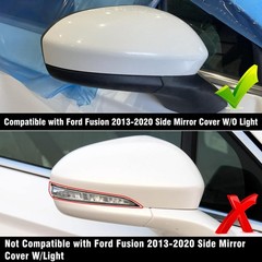 Compatible with Ford Fusion Side Mirror Cover Cap 2013 2014 2015 2016 2017 20…