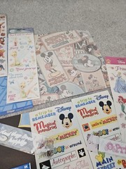 Disney Princess Scrapbook Stickers 30 pc LOT Mickey Pooh Snow White Cinderella