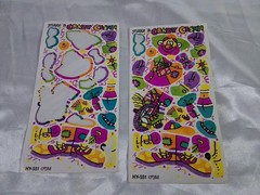 Make A Crazy Clown Neon Vintage 3M Sticker Sheet 1980’s?