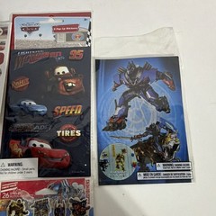 Disney Pixar Cars, Mickey Mouse Clubhouse & Transformers Pop Up Stickers Lot