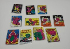 Vintage 90s Stickers Lot of 10 BARNEY FOIL MYLAR Vending Machine Sticker 1992
