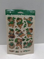 New Sealed VTG American Greetings St. Patrick’s Day Leprechaun Bear Stickers
