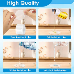 Clear Seal Sticker Labels 2 Inch round Circle Wafer Stickers/Labels 2 Inch Round