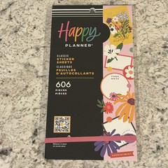 NEW Happy Planner Sticker Book – Brilliant Blooms 606 Pieces 🌹🌺🌷🌸🌼🌻🪻🌿