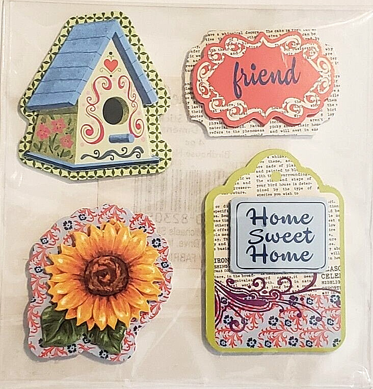 BIRDHOUSE NEWS Dimensional Stickers – 4 pcs
