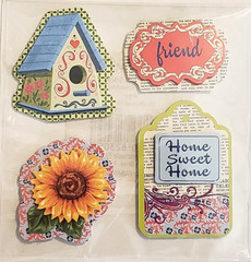 BIRDHOUSE NEWS Dimensional Stickers – 4 pcs