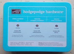 Stampin’ Up! Stylized Vanilla Hodgepodge Hardware Metal Embellishments 200 Pcs