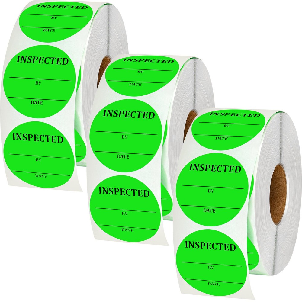 3000 Pcs 2 Inch Quality Control Inventory Labels Writeable QC Inventory Appro…