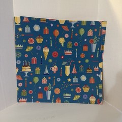 Birthday Journaling Supplies Scrapbook Paper Lot 9 Sheets Total