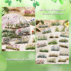 Scrapbook Flower Stickers(120Pcs) – journaling Stickers for Scrapbooking Adul…