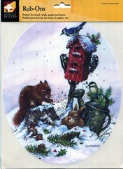 Winter Animals Rub-on scrapbook, 8″ x 9″, American Traditional Designs #93908
