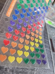 Scrapbook Stickers LOT Hearts Love RAZZLE DAZZLE Sticko Retired NEW #38
