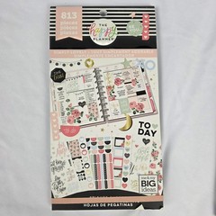 Lot of 4 HAPPY PLANNER Stickers, Neutral Pastel Pink Themes, almost 3000 pieces
