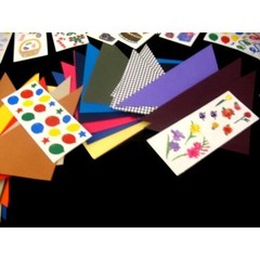 Lot home class pre-cut Triangles, many stickers 29 studio