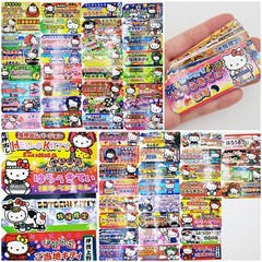 50 pcs random design Japanese vintage style Hello kitty tag shape sticker lot