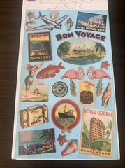 Naturally Gifted Stickers Travel Tropical Vacation Hotel Cruise Beach Postcards