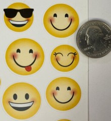 EMOJI Stickers(25pc)AGC•Faces •Expressions•Smiley faces •Sunglasses•Card making•