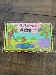 Vtg Sandylion Sticker Album Sealed Jungle Tiger Lion Elephants 1991 w/ Stickers