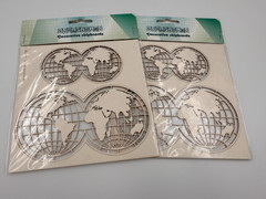 Set of 12 BACKGROUNDS & SHAPES Laser Cut Chipboard for Scrapbooking, NEW