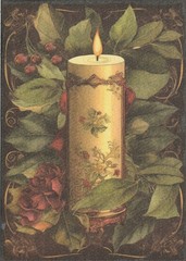 Junk Journal Art Cards, Vintage Traditional Christmas 10pcs, 4″ x 6″