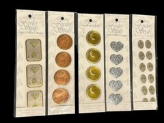 U-PICK (1) Pack Genuine Fossler Seals Deep Embossed Foil Seals Invites 1999 VTG