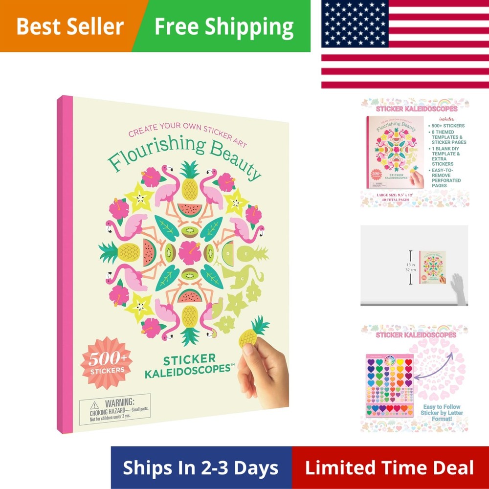 Sticker Kaleidoscopes Activity Book – Create Manadala Style Art with Sticker …