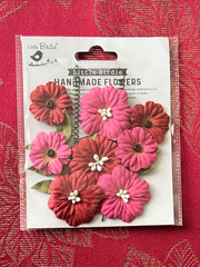LAST 1 – BEAUTIFUL PINK & RED FLOWER EMBELLISHMENTS