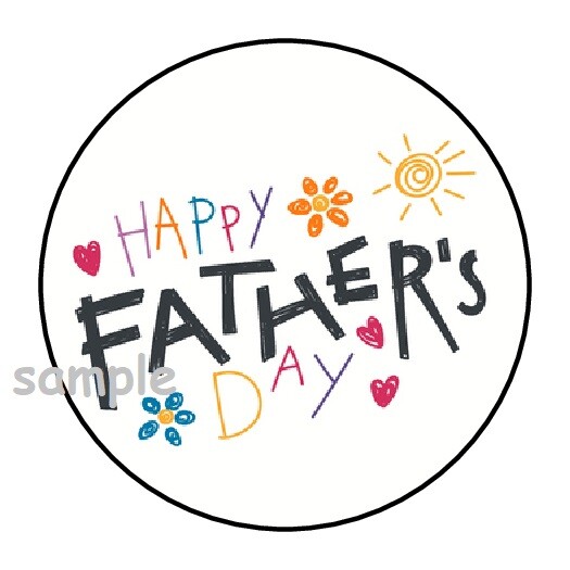 30 HAPPY FATHER’S DAY ENVELOPE SEALS LABELS STICKERS 1.5″ ROUND GIFTS