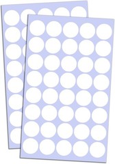 Versatile 2000 Pack 3/4″ Circular White Stickers – Ideal for Home & Office Use
