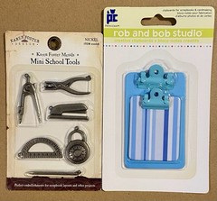 School Grad. Stickers, Clear Stamps, Ribbon, Metal Tools Etc. Jolee’s, K. Foster