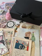 Lot Mixed Vintage and New Ephemera & Things Junk Journal Scrapbook Diary Boards