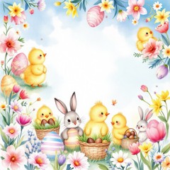 Easter Decoupage Rice Paper For Ornament-Wood Art A4 1 Sheet