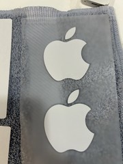 Lot of Original Authentic Apple Stickers Assorted Sizes Plus Reset Tool (14b)