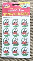 Trend Enterprises Scratch N Sniff Stinky Stickers Lawn Mower Grass 2 Sheets