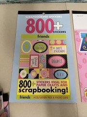 Scrapbooking Stickers Mixed Lot Of 10 Packs 2,801 Stickers Princess, Music, Etc