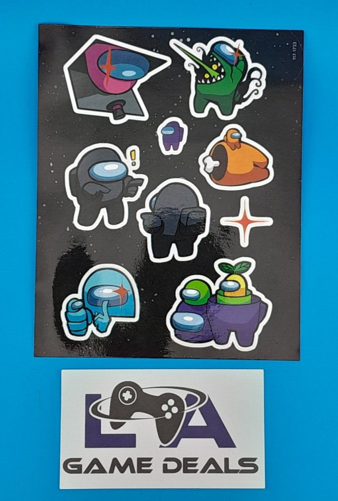NEW – Among Us: Imposter Syndrome 4×6″ STICKER SHEET by Lokii (9 total stickers)