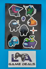 NEW – Among Us: Imposter Syndrome 4×6″ STICKER SHEET by Lokii (9 total stickers)
