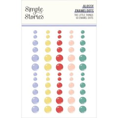 Crafts Enamel Dots SS Sticky Back The Little Things Pink Purple Red