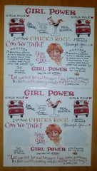 Vintage SUSAN BRANCH Provo Craft Frances Meyer Stickers girl power Tea angels