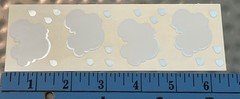 CLOUD FOIL Sticker Mrs.Grossman’s •Raindrop•Weather•Sky•Rain•Metallic 1 Sheet