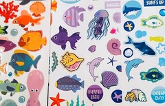 Ocean Nautical Sea Ocean Water Themes Marine Life Animals Beach Summer Stickers