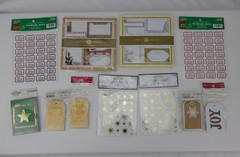 Anna Griffin / Recollections Holiday Tags and Stickers Large Mixed LOT