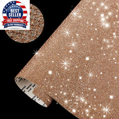 New 12*20Cm Self-Adhesive Rhinestone Sticker Sheet Glitter Trim Applique Crystal