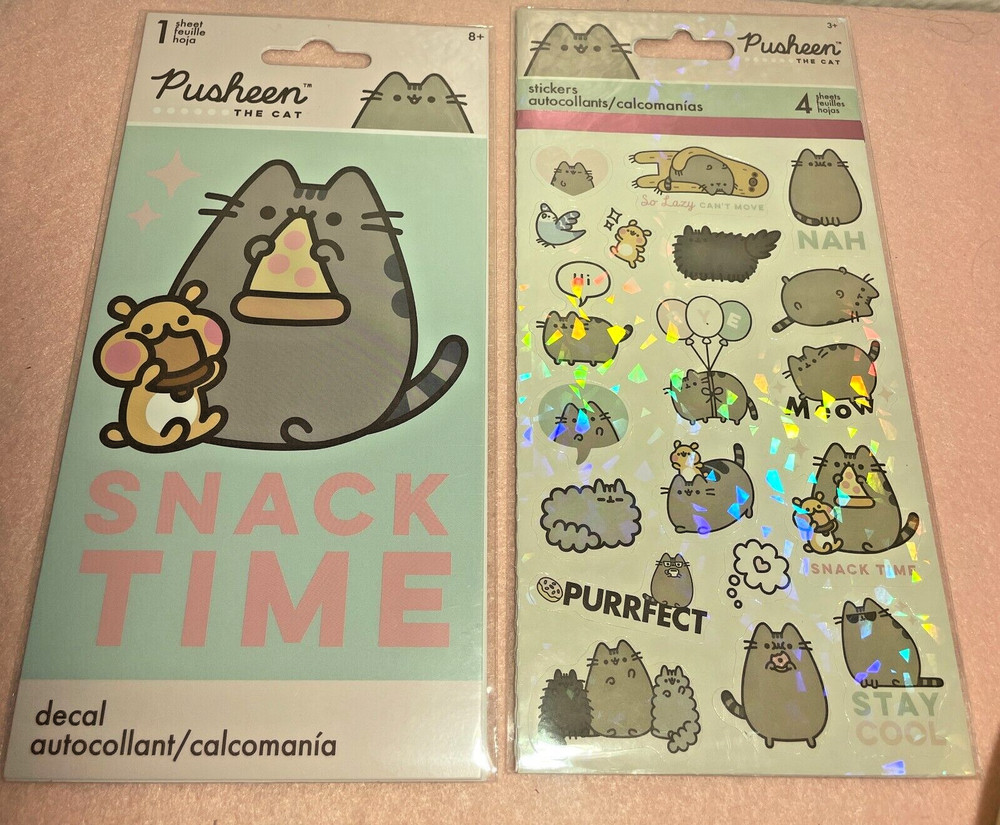 Two Sheets of Pusheen The Cat Stickers from Sandylion!