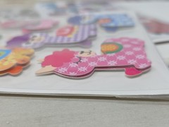 Crafters Square Llama Pop Up Stickers, Rub Ons, Iron Ons, Stamps, Lot Of 4