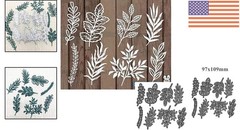 Versatile Leaf Cutting Dies Set – 8 Pcs for Elegant Card Making & Scrapbooking