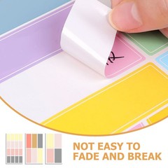 520 Pcs Sticker Tabs Name Stickers for Office Round Sticky Labels